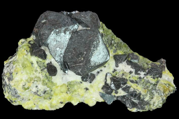 Hematite Crystals in Lizardite & Hydrotalcite - Norway #133998